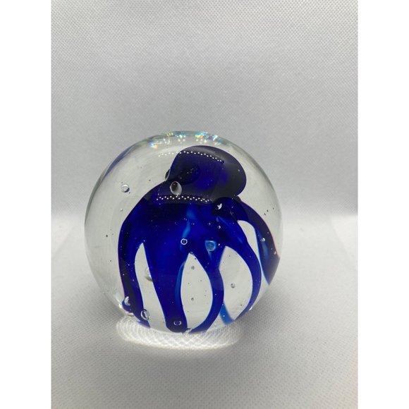 Unique Adorable Blue Octopus Paperweight - Picture 4 of 10